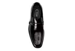 Stacy Adams Mens Abram Moc Toe Bit Slip On Oxford - Black -Fami Shoes Sales US 01 420070 05