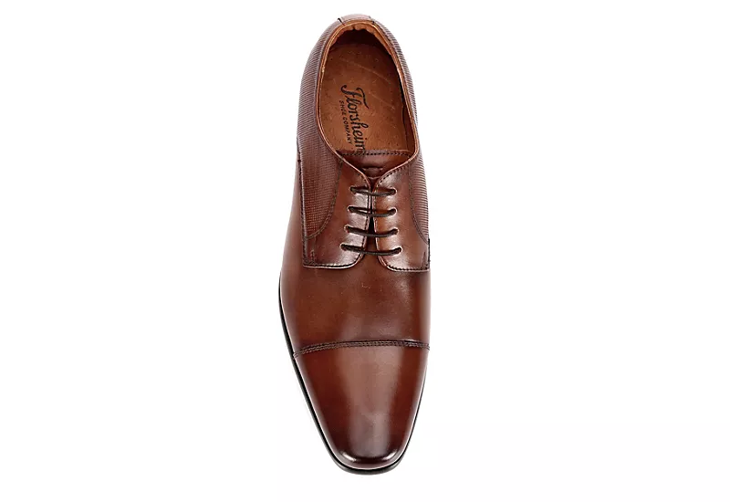 Florsheim Mens Postino Cap Toe Oxford - Cognac 6 Florsheim Mens Postino Cap Toe Oxford - Cognac - Image 6