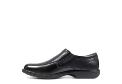 Nunn Bush Mens Bleeker Street Bike Toe Slip On Oxford - Black -Fami Shoes Sales US 01 500487 03