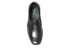 Nunn Bush Mens Bleeker Street Bike Toe Slip On Oxford - Black -Fami Shoes Sales US 01 500487 05