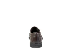 Nunn Bush Mens Bleeker Street Bike Toe Slip On Oxford - Brown -Fami Shoes Sales US 01 500488 04