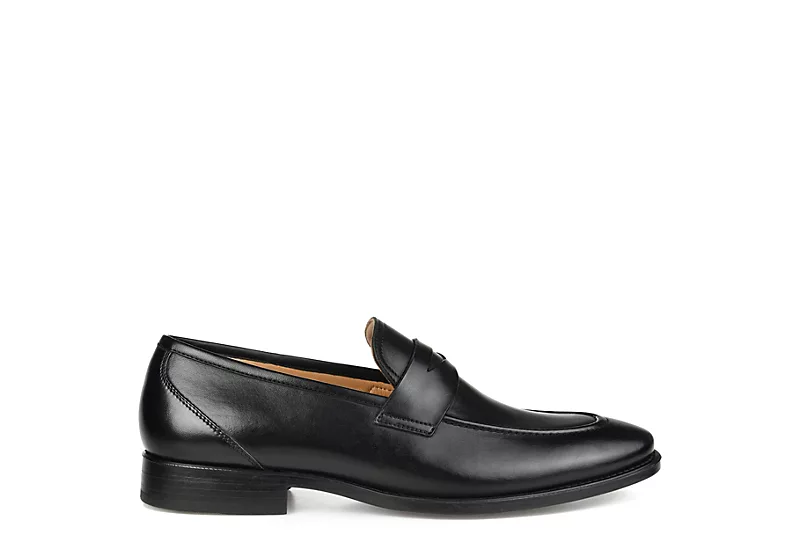 Thomas & Vine Mens Bishop Penny Loafer Oxford - Black 2 Thomas & Vine Mens Bishop Penny Loafer Oxford - Black - Image 2