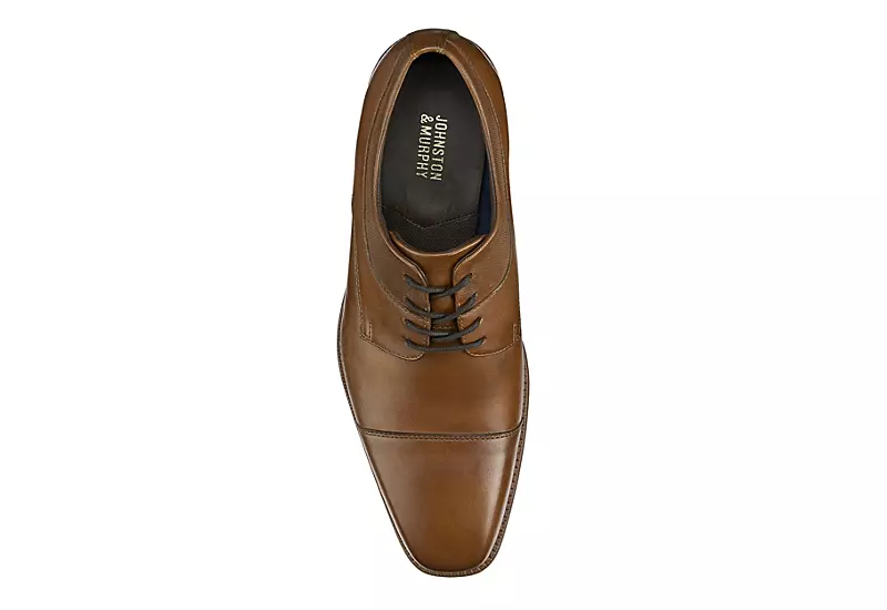 Johnston & Murphy Mens Archer Cap Toe Oxford - Cognac 5 Johnston & Murphy Mens Archer Cap Toe Oxford - Cognac - Image 5