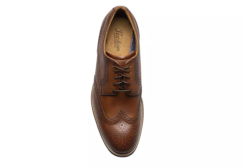 Florsheim Mens Rucci Wingtip Oxford - Cognac 6 Florsheim Mens Rucci Wingtip Oxford - Cognac - Image 6