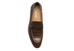 Stacy Adams Mens Ferdinand Moc Toe Slip On Oxford - Cognac 12 Stacy Adams Mens Ferdinand Moc Toe Slip On Oxford - Cognac -Fami Shoes Sales US 01 501552 05
