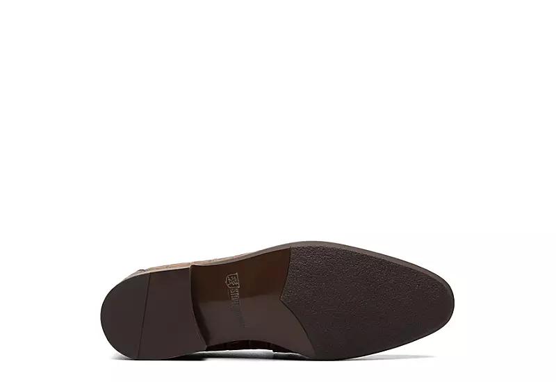 Stacy Adams Mens Ferdinand Moc Toe Slip On Oxford - Cognac 7 Stacy Adams Mens Ferdinand Moc Toe Slip On Oxford - Cognac - Image 7
