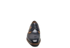 Stacy Adams Mens Palmer Plain Toe Medallion Oxford - Navy 9 Stacy Adams Mens Palmer Plain Toe Medallion Oxford - Navy -Fami Shoes Sales US 01 501554 02