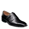 Stacy Adams Mens Torrance Plain Toe Double Monk Strap Oxford - Black