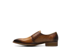 Stacy Adams Mens Torrance Plain Toe Double Monk Strap Oxford - Cognac -Fami Shoes Sales US 01 501559 03