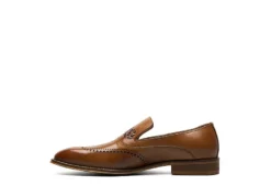 Stacy Adams Mens Pryce Wingtip Perf Slip On Oxford - Cognac -Fami Shoes Sales US 01 501561 03