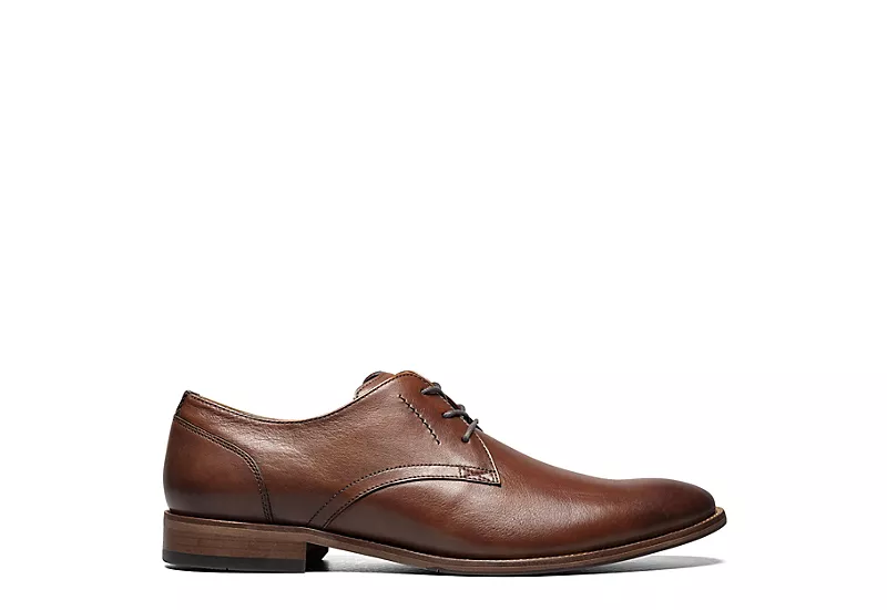 Florsheim Mens Flex Plain Toe Oxford - Cognac 2 Florsheim Mens Flex Plain Toe Oxford - Cognac - Image 2