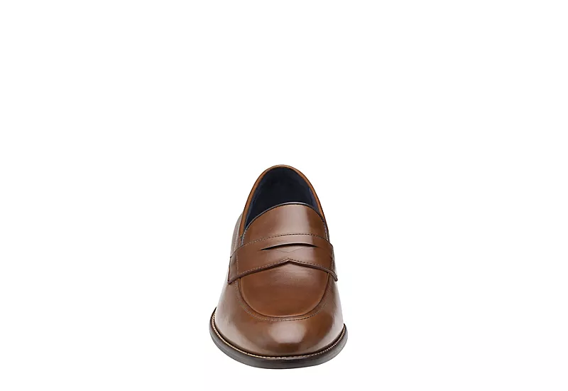 Johnston & Murphy Mens Stockton Penny Loafer Oxford - Dark Tan 3 Johnston & Murphy Mens Stockton Penny Loafer Oxford - Dark Tan - Image 3