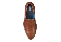 Johnston & Murphy Mens Stockton Penny Loafer Oxford - Dark Tan 12 Johnston & Murphy Mens Stockton Penny Loafer Oxford - Dark Tan -Fami Shoes Sales US 01 502051 05
