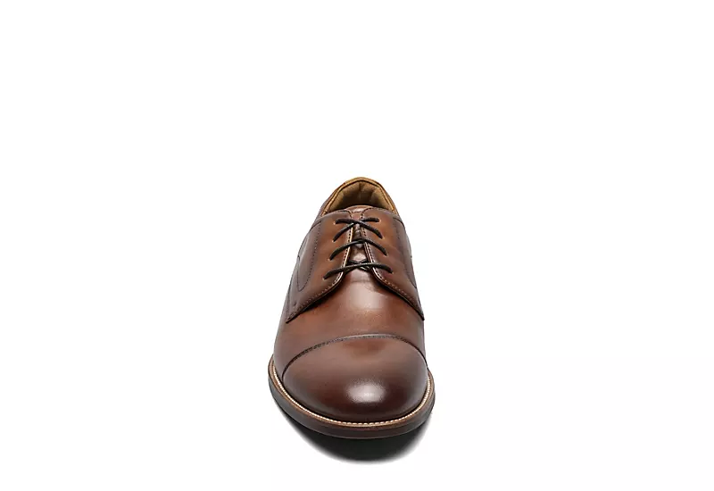 Florsheim Mens Rucci Cap Toe Oxford - Cognac 3 Florsheim Mens Rucci Cap Toe Oxford - Cognac - Image 3