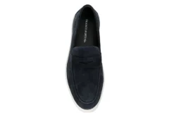 Franco Fortini Mens Cameron Slip On Penny Loafer Oxford - Navy 12 Franco Fortini Mens Cameron Slip On Penny Loafer Oxford - Navy -Fami Shoes Sales US 01 502431 05