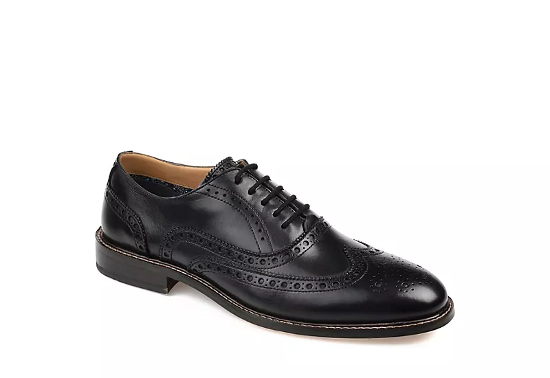Thomas & Vine Mens Franklin Wingtip Oxford - Black 1 Thomas & Vine Mens Franklin Wingtip Oxford - Black
