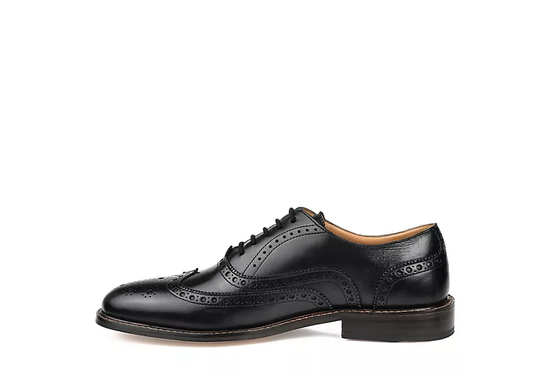 Thomas & Vine Mens Franklin Wingtip Oxford - Black 4 Thomas & Vine Mens Franklin Wingtip Oxford - Black - Image 4