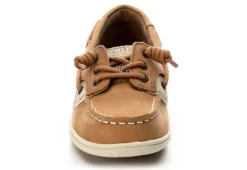 Sperry Girls Shoresider 3 Eye Boat Shoe - Tan 9 Sperry Girls Shoresider 3 Eye Boat Shoe - Tan -Fami Shoes Sales US 01 531329 02
