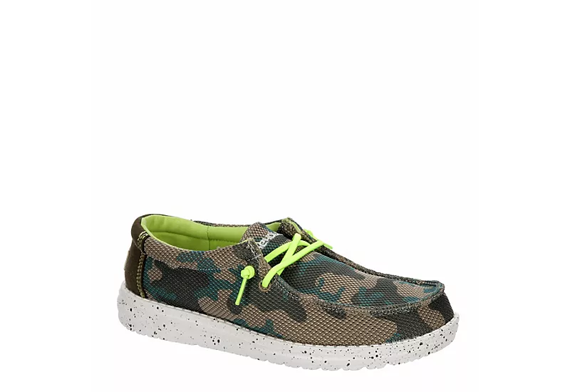 Heydude Boys Wally Youth Slip On Sneaker - Taupe 1 Heydude Boys Wally Youth Slip On Sneaker - Taupe