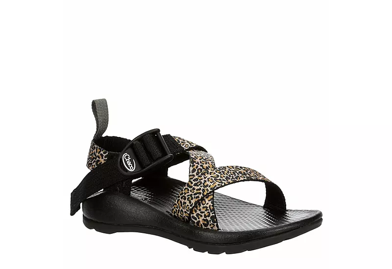 Chaco Girls Z1 Ecotread Outdoor Sandal - Leopard 1 Chaco Girls Z1 Ecotread Outdoor Sandal - Leopard