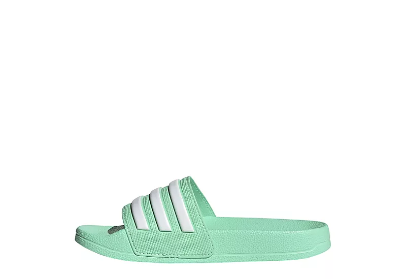 Adidas Girls Adilette Slide Sandal - Mint 3 Adidas Girls Adilette Slide Sandal - Mint - Image 3