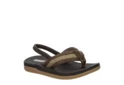 West Harris Boys Infant Lil Cove Flip Flop Sandal - Brown