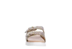 Sophie17 Girls Jifa Footbed Sandal - Rose Gold -Fami Shoes Sales US 01 702276 02