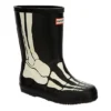 Hunter Boots Llc Boys Infant First Classic Skeleton Print Rain Boot - Black