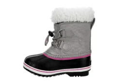 Sorel Girls Infant Pac Nylon Wp Snow Boot - Grey -Fami Shoes Sales US 01 702410 03