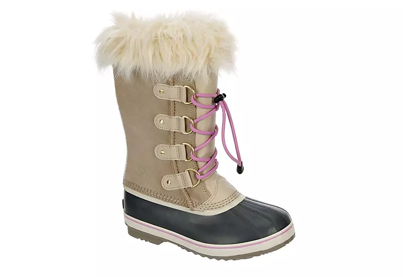 Sorel Girls Joan Of Arctic Wp Snow Boot - Tan 1 Sorel Girls Joan Of Arctic Wp Snow Boot - Tan