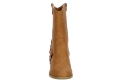 Dv By Dolce Vita Girls Lillyth Western Boot - Tan -Fami Shoes Sales US 01 702429 02