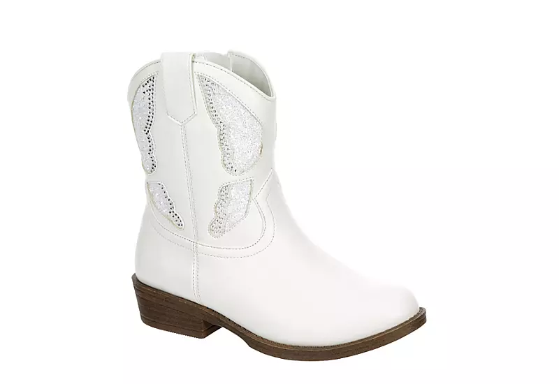 Madden Girl Girls Mpillar Western Boot - White 1 Madden Girl Girls Mpillar Western Boot - White