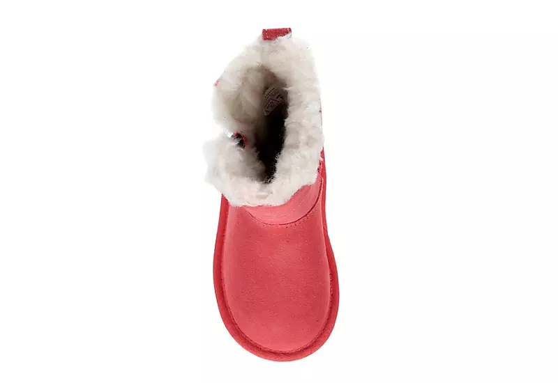 Koolaburra By Ugg Girls Infant Aribel Short Fur Boot - Pink 6 Koolaburra By Ugg Girls Infant Aribel Short Fur Boot - Pink - Image 6