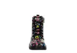 Skechers Girls Gravlen Combat Boot - Black -Fami Shoes Sales US 01 702463 02