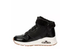 Skechers Girls Uno Cozy On Air Sneaker - Black -Fami Shoes Sales US 01 702467 03