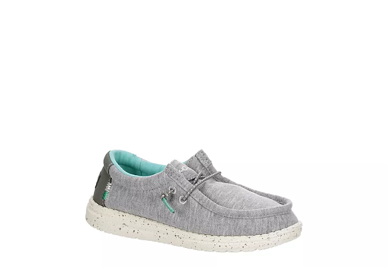 Heydude Boys Wally Youth Slip On Sneaker - Grey 1 Heydude Boys Wally Youth Slip On Sneaker - Grey