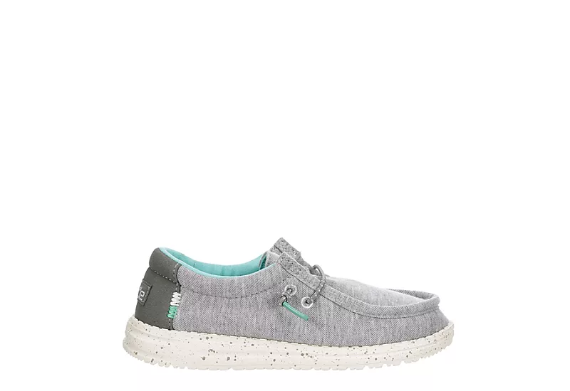 Heydude Boys Wally Youth Slip On Sneaker - Grey 2 Heydude Boys Wally Youth Slip On Sneaker - Grey - Image 2