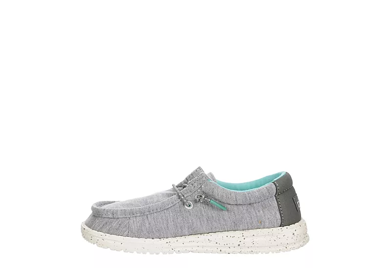 Heydude Boys Wally Youth Slip On Sneaker - Grey 4 Heydude Boys Wally Youth Slip On Sneaker - Grey - Image 4