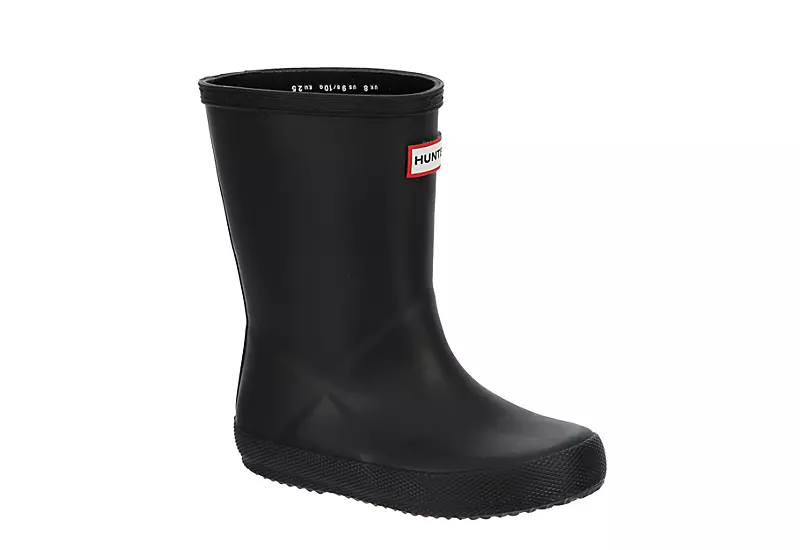 Hunter Boots Llc Boys Infant Original First Classic Rain Boot - Black 1 Hunter Boots Llc Boys Infant Original First Classic Rain Boot - Black