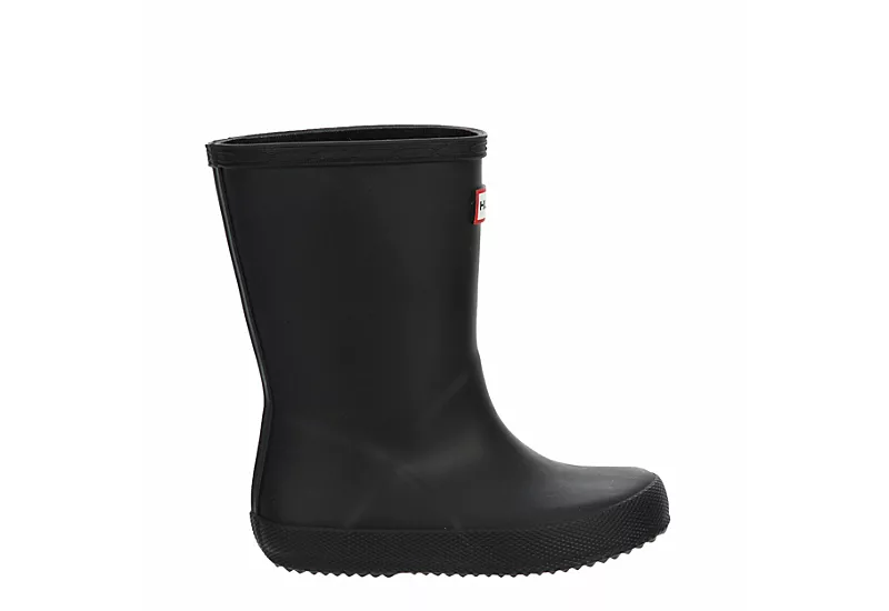 Hunter Boots Llc Boys Infant Original First Classic Rain Boot - Black 2 Hunter Boots Llc Boys Infant Original First Classic Rain Boot - Black - Image 2