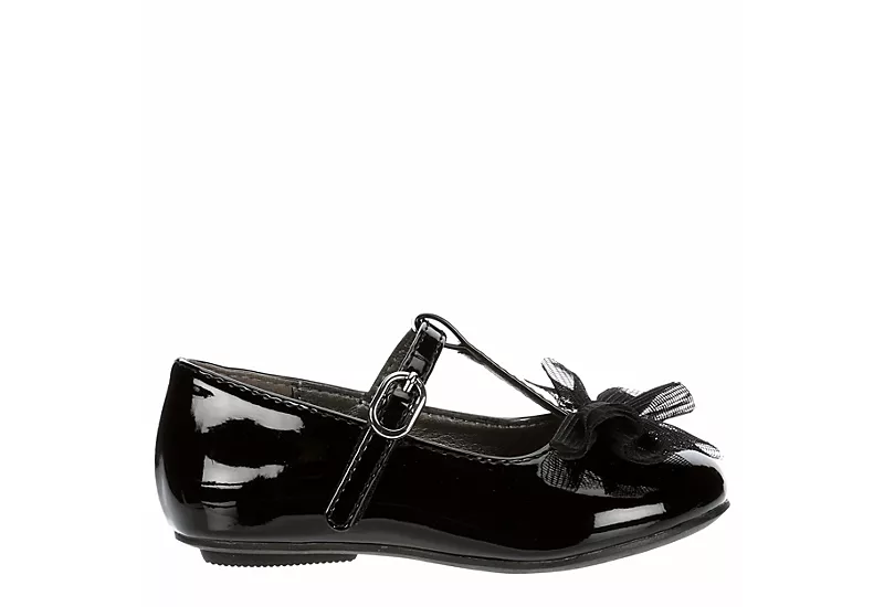 Cupcake Couture Girls Infant Bowtiful Flat - Black 2 Cupcake Couture Girls Infant Bowtiful Flat - Black - Image 2