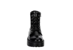 Madden Girl Girls Jrozzie Combat Boot - Black 9 Madden Girl Girls Jrozzie Combat Boot - Black -Fami Shoes Sales US 01 702524 02