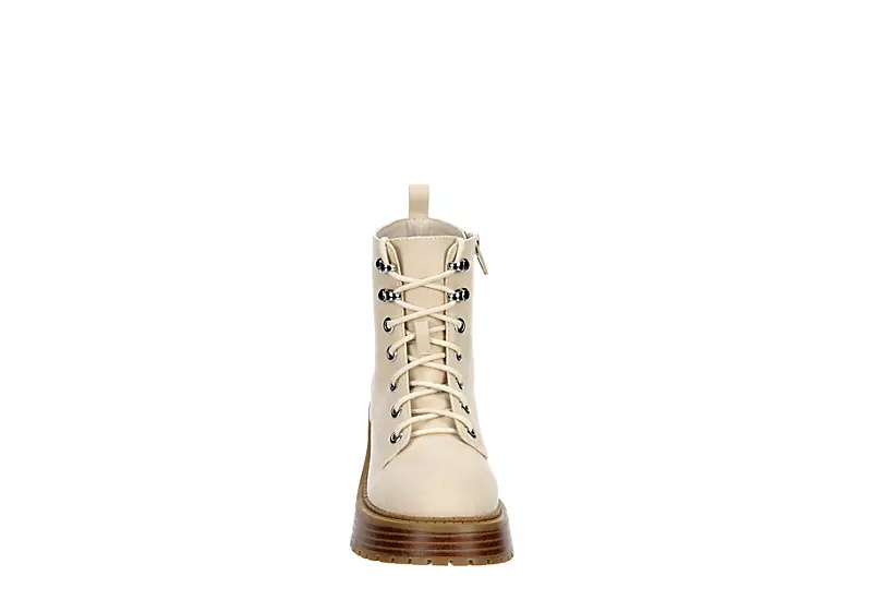 Limelight Girls Elleri Lace Up Boot - Ivory 3 Limelight Girls Elleri Lace Up Boot - Ivory - Image 3
