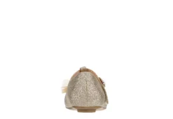 Cupcake Couture Girls Infant Bowtiful Flat - Gold -Fami Shoes Sales US 01 702536 04