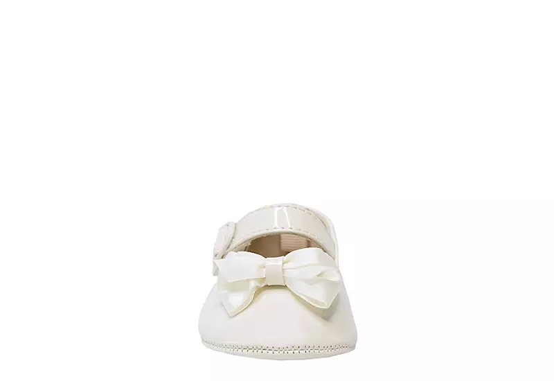 Baby Deer Girls Infant Mckenna Dress Flat - White 3 Baby Deer Girls Infant Mckenna Dress Flat - White - Image 3