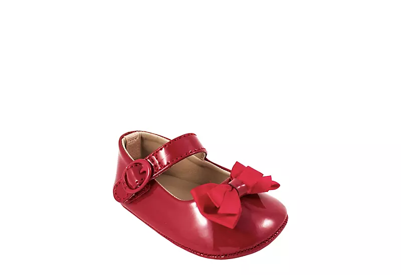 Baby Deer Girls Infant Mckenna Dress Flat - Red 1 Baby Deer Girls Infant Mckenna Dress Flat - Red