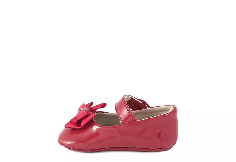 Baby Deer Girls Infant Mckenna Dress Flat - Red 4 Baby Deer Girls Infant Mckenna Dress Flat - Red - Image 4