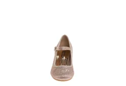 Badgley Mischka Girls Glitterful Dress Shoe - Rose Gold -Fami Shoes Sales US 01 702611 02