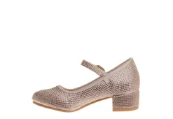 Badgley Mischka Girls Glitterful Dress Shoe - Rose Gold -Fami Shoes Sales US 01 702611 03