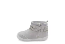 Stride Rite Girls Infant Crib Bianca Boot - Grey -Fami Shoes Sales US 01 702617 03